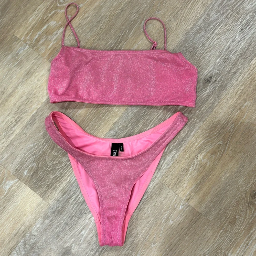 TRIANGL Swimwear Mica Bikini Set in Pink Sparkle